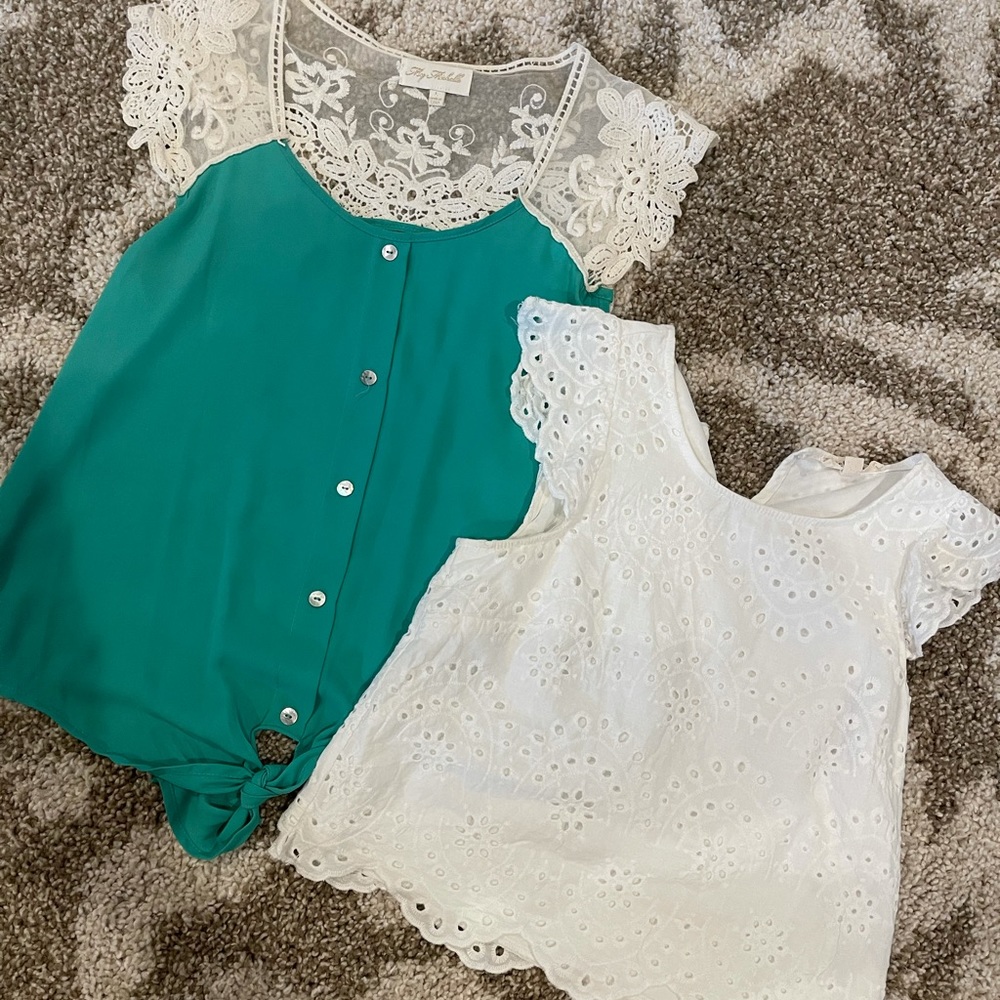 Seafoam & White Ruffle Bundle! 🤍🪴